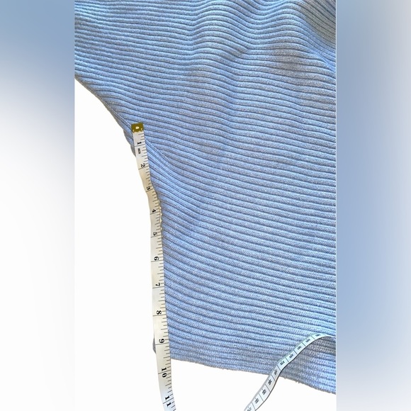 Anthropologie - Kendall cropped boatneck ribbed sweater Sky Blue - Picture 7 of 8